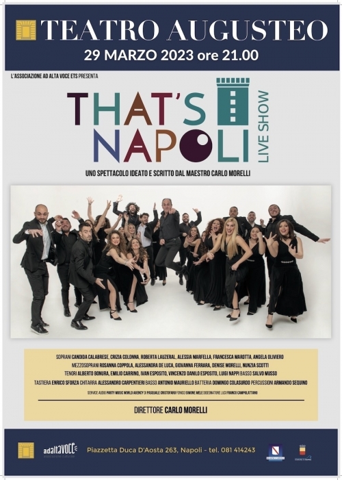 29 marzo 2023 - THAT'S NAPOLI - Teatro Augusteo - Napoli