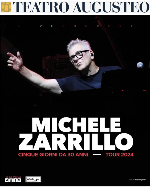 19 novembre 2024 - MICHELE ZARRILLO - TEATRO AUGUSTEO - Napoli