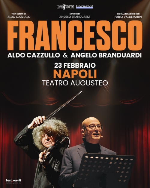 23 febbraio 2026 - ALDO CAZZULLO & ANGELO BRANDUARDI - TEATRO AUGUSTEO - Napoli