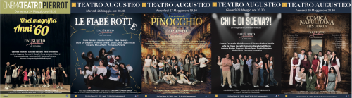 dal 24 al 29 maggio 2026 - ACCADEMIA AUGUSTEO - 5 spettacoli a ingresso gratuito - TEATRO AUGUSTEO - Napoli