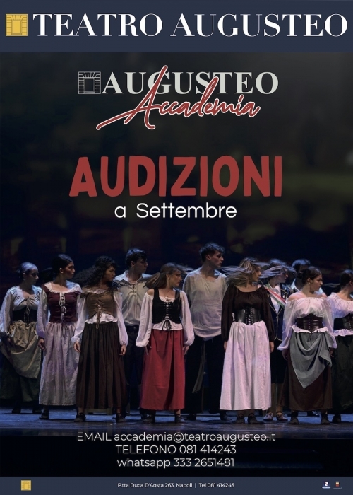 ACCADEMIA AUGUSTEO - AUDIZIONI - TEATRO AUGUSTEO - Napoli