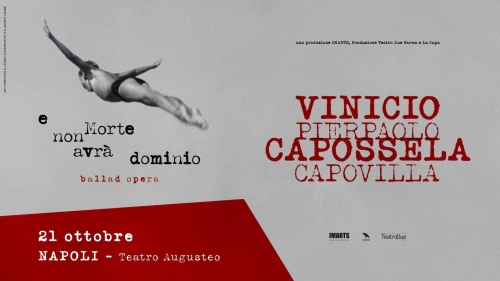 21 ottobre 2026 - VINICIO CAPOSSELA E PIERPAOLO CAPOVILLA - TEATRO AUGUSTEO - Napoli